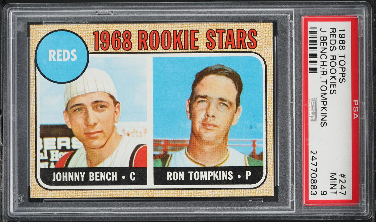 1968 Topps Johnny Bench ROOKIE #247 PSA 9 MINT