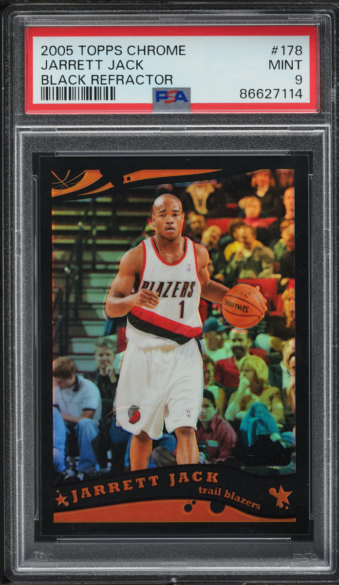 2005 Topps Chrome Black Refractor Jarrett Jack /399 #178 PSA 9 MINT