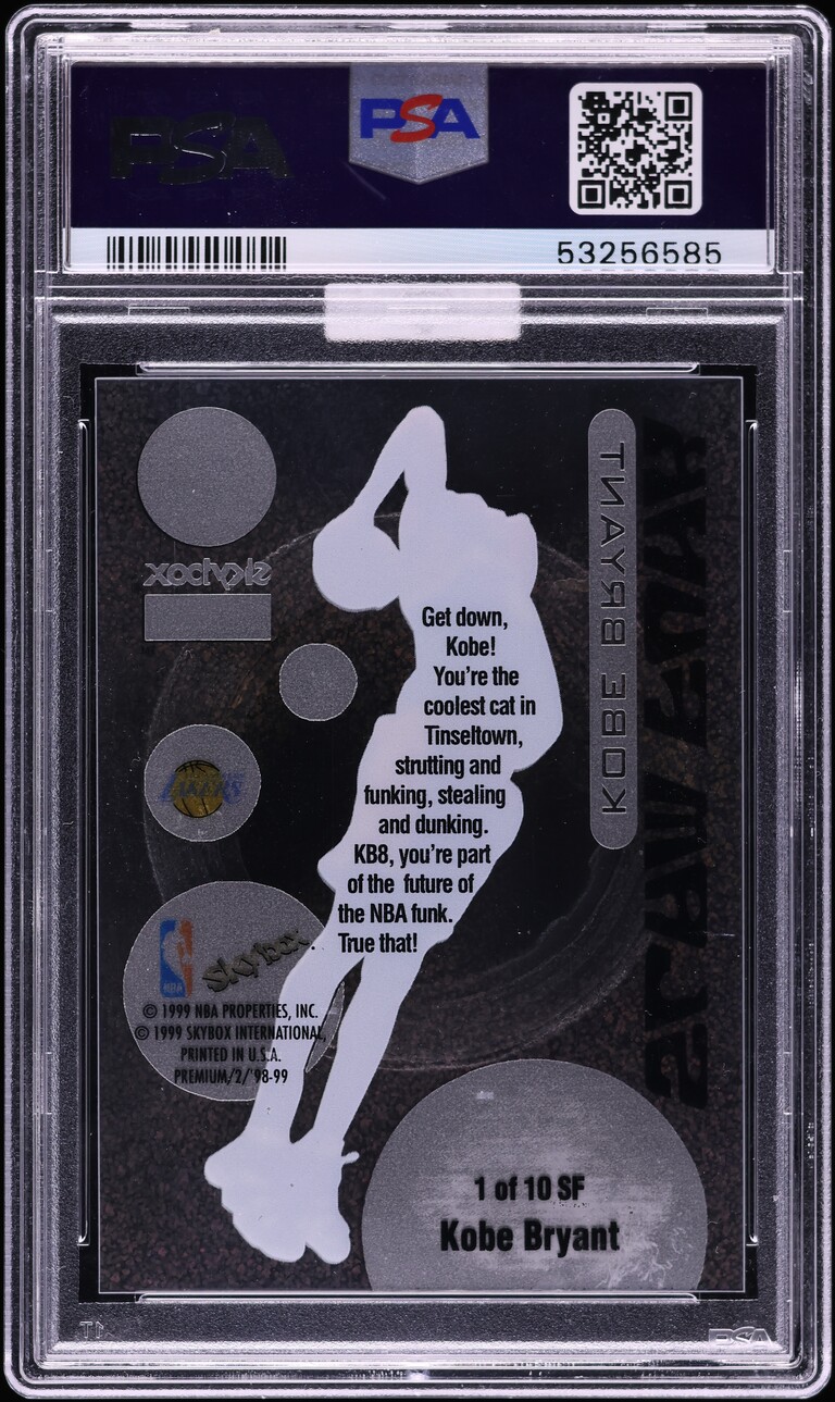 1998 Skybox Premium Slam Funk Kobe Bryant #1 MBA PSA 10 GEM MINT