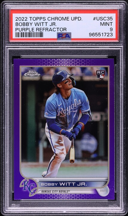 2022 Stadium Club Chrome Xfractor Bobby Witt Jr. ROOKIE #2