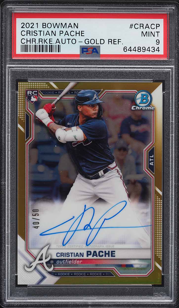 2018 Bowman Chrome Prospects Cristian Pache ROOKIE #BCP46 PSA 9