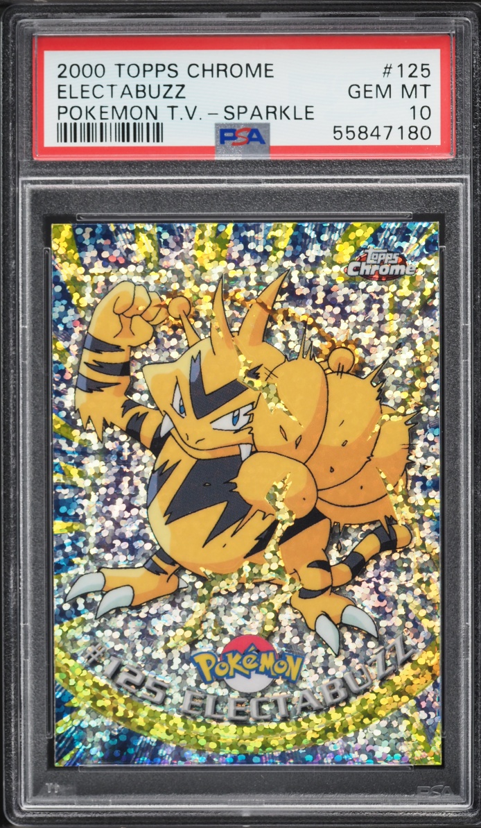 2000 Topps Chrome Pokemon Series 2 Sparkle Electabuzz #125 PSA 10 GEM MINT