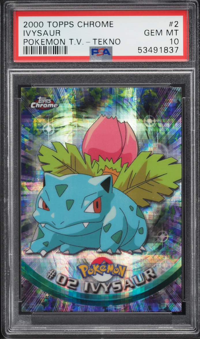 2000 Topps Chrome Pokemon Series 1 Tekno Ivysaur #2 PSA 10 GEM MINT