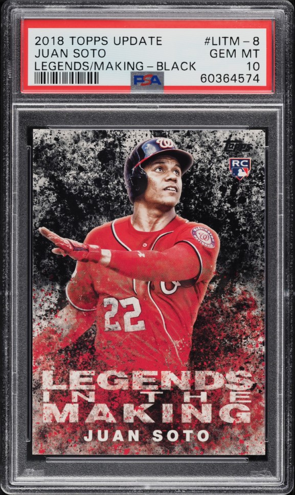 2018 Topps Update Legends In The Making Black Juan Soto ROOKIE #LITM-8 PSA 10 GEM MINT