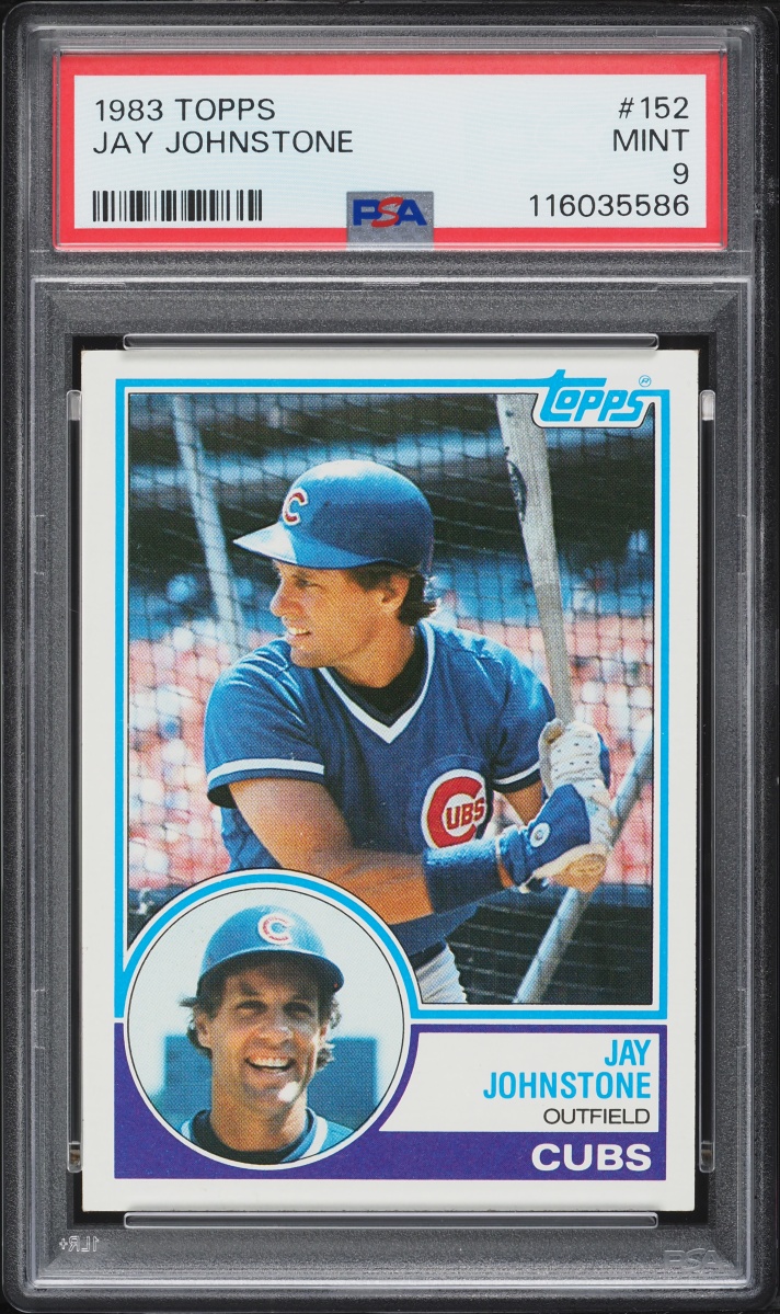 1983 Topps Jay Johnstone #152 PSA 9 MINT