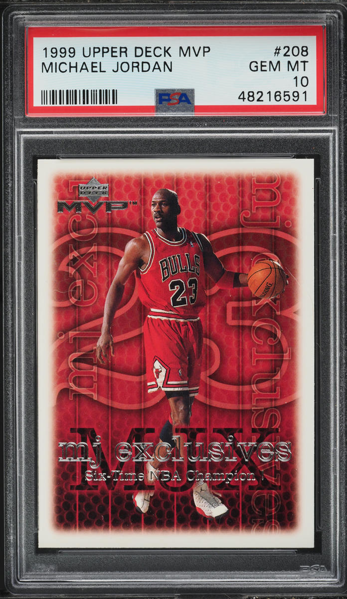 1999 Upper Deck MVP Michael Jordan #208 PSA 10 GEM MINT