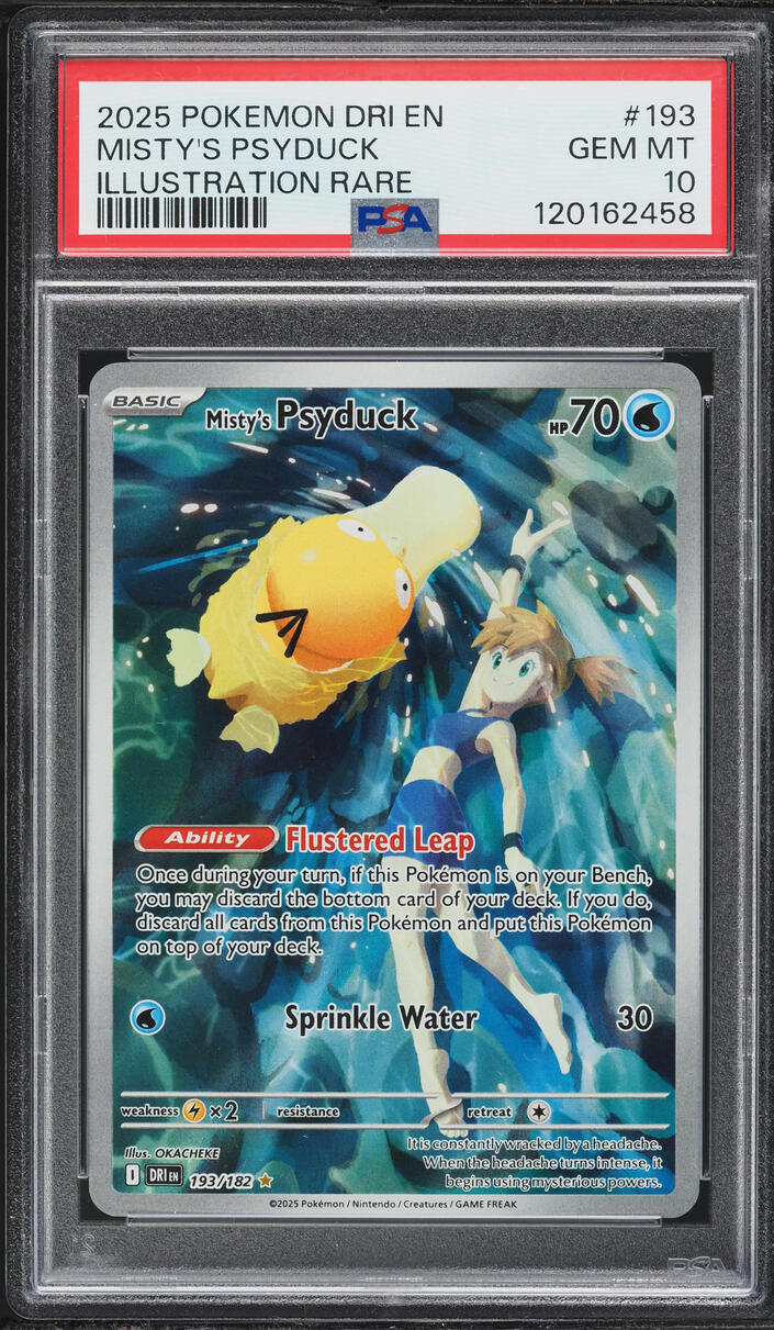 2025 Pokemon SV Destined Rivals IR Misty's Psyduck #193 PSA 10 GEM MINT