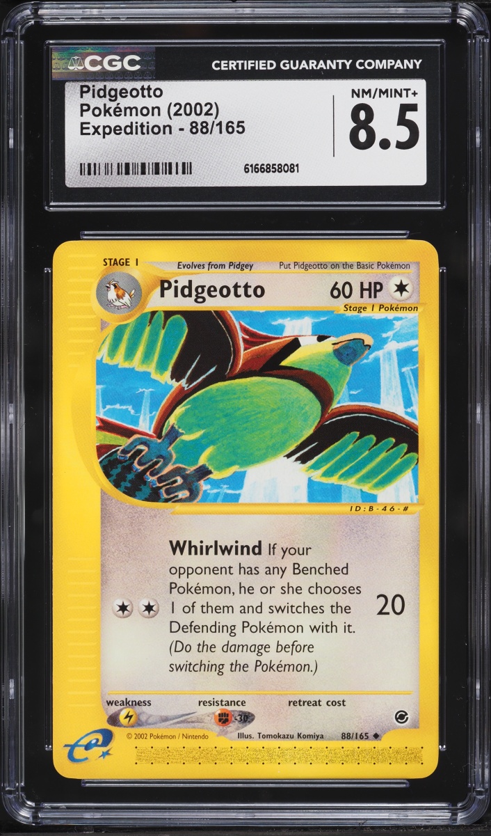 2002 Pokemon Expedition Base Set Pidgeotto #88 CGC 8.5 NM-MT+