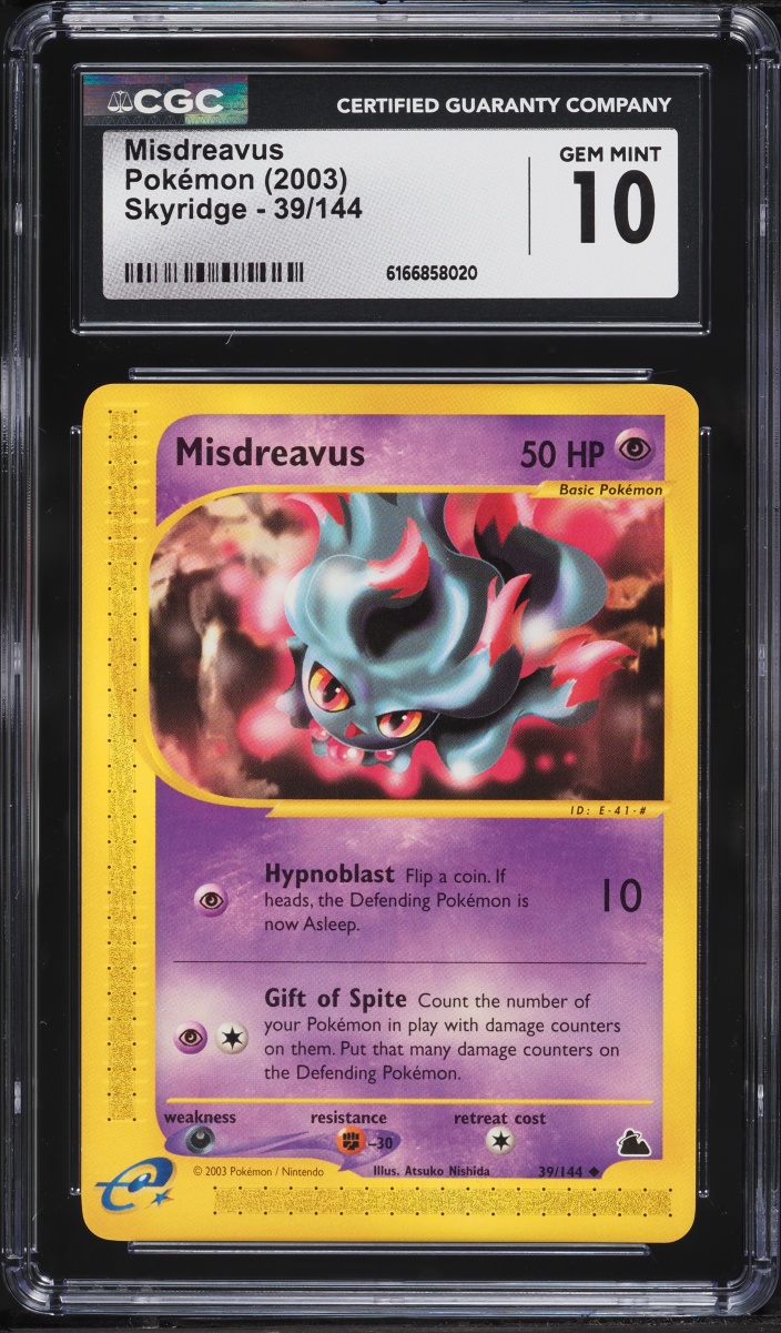 2003 Pokemon Skyridge Misdreavus #39 CGC 10 GEM MINT