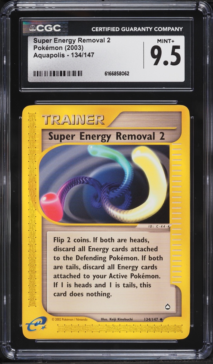 2003 Pokemon Aquapolis Super Energy Removal 2 #134 CGC 9.5 MINT+