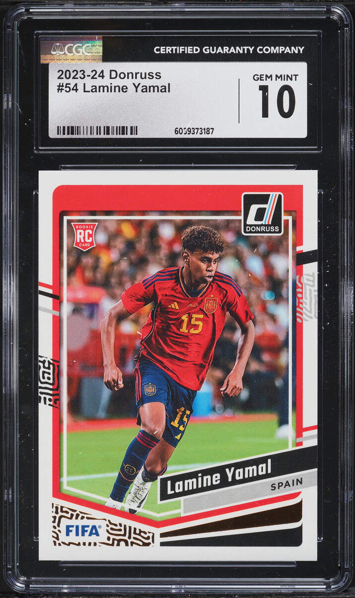 2023 Donruss FIFA Lamine Yamal ROOKIE #54 CGC 10 GEM MINT