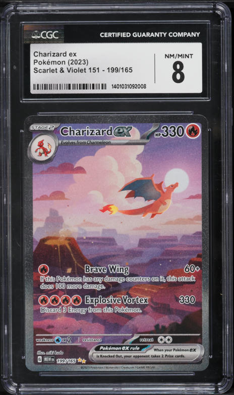 2023 Pokemon Scarlet & Violet 151 SIR Charizard ex #199 CGC
