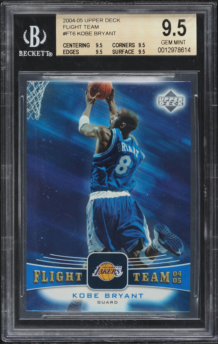 2004 Upper Deck Flight Team Kobe Bryant #FT6 BGS 9.5 GEM MINT