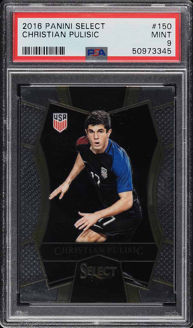 2016 Select Soccer Christian Pulisic ROOKIE #150 PSA 9 MINT on