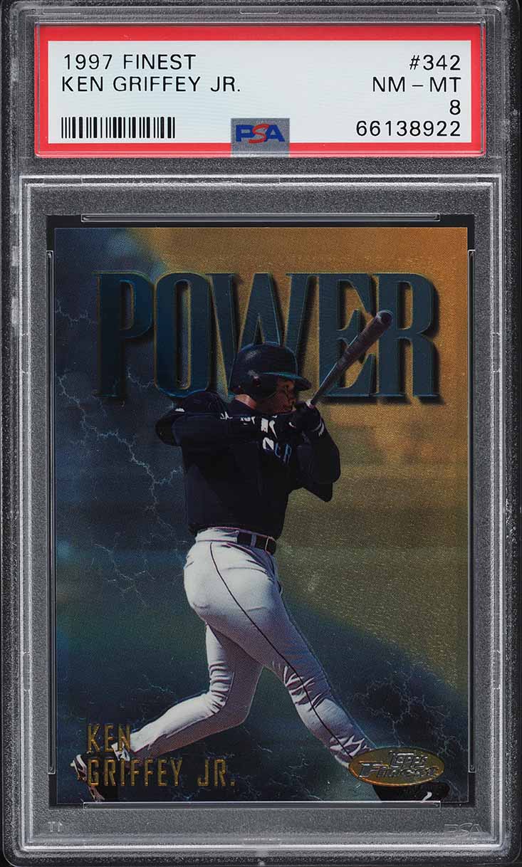 1997 Finest Gold Ken Griffey Jr. #342 PSA 8 NM-MT