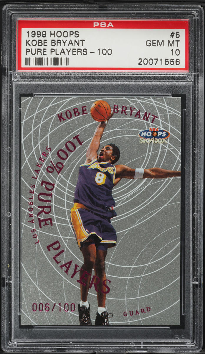 1999 Hoops Pure Players 100 Kobe Bryant /100 #5 PSA 10 GEM MINT