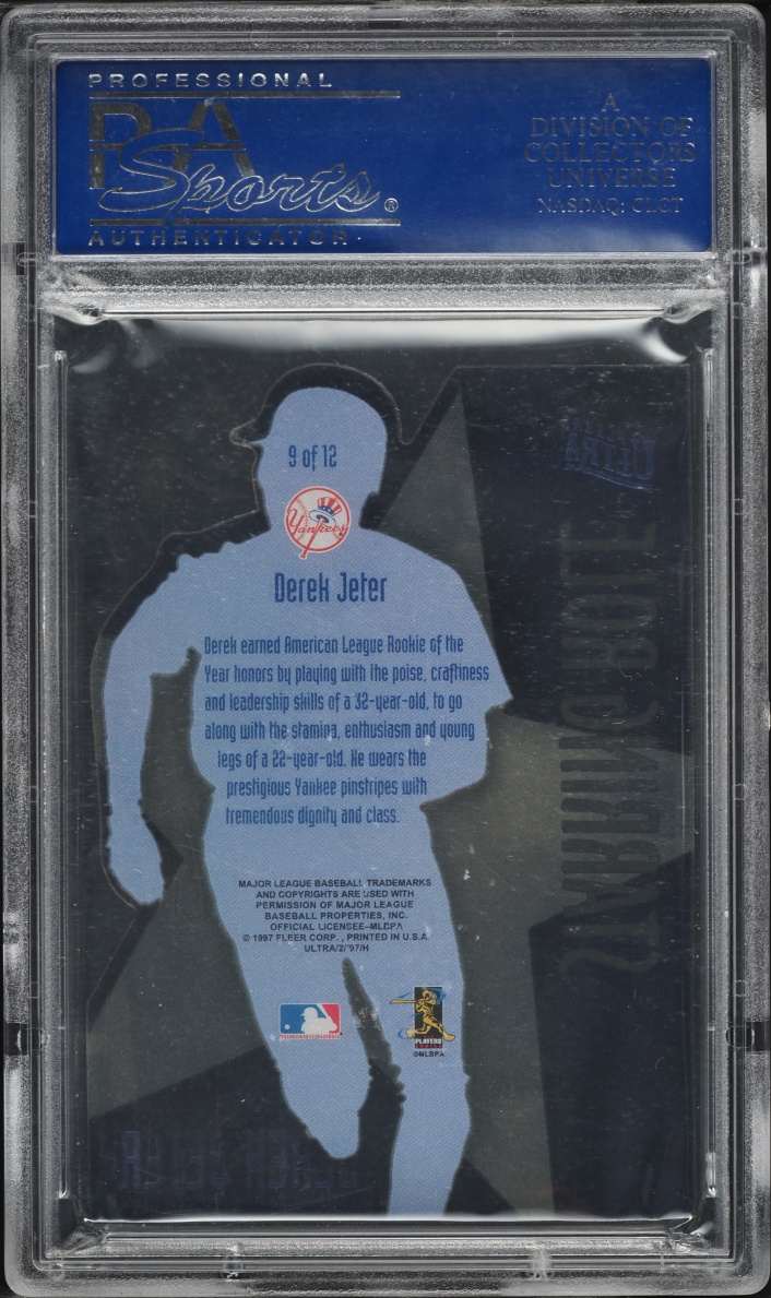 1997 Ultra Starring Role Die-Cut Derek Jeter #9 PSA 10 GEM MINT