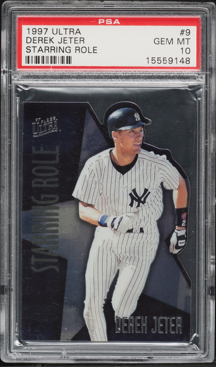 1997 Ultra Starring Role Die-Cut Derek Jeter #9 PSA 10 GEM MINT