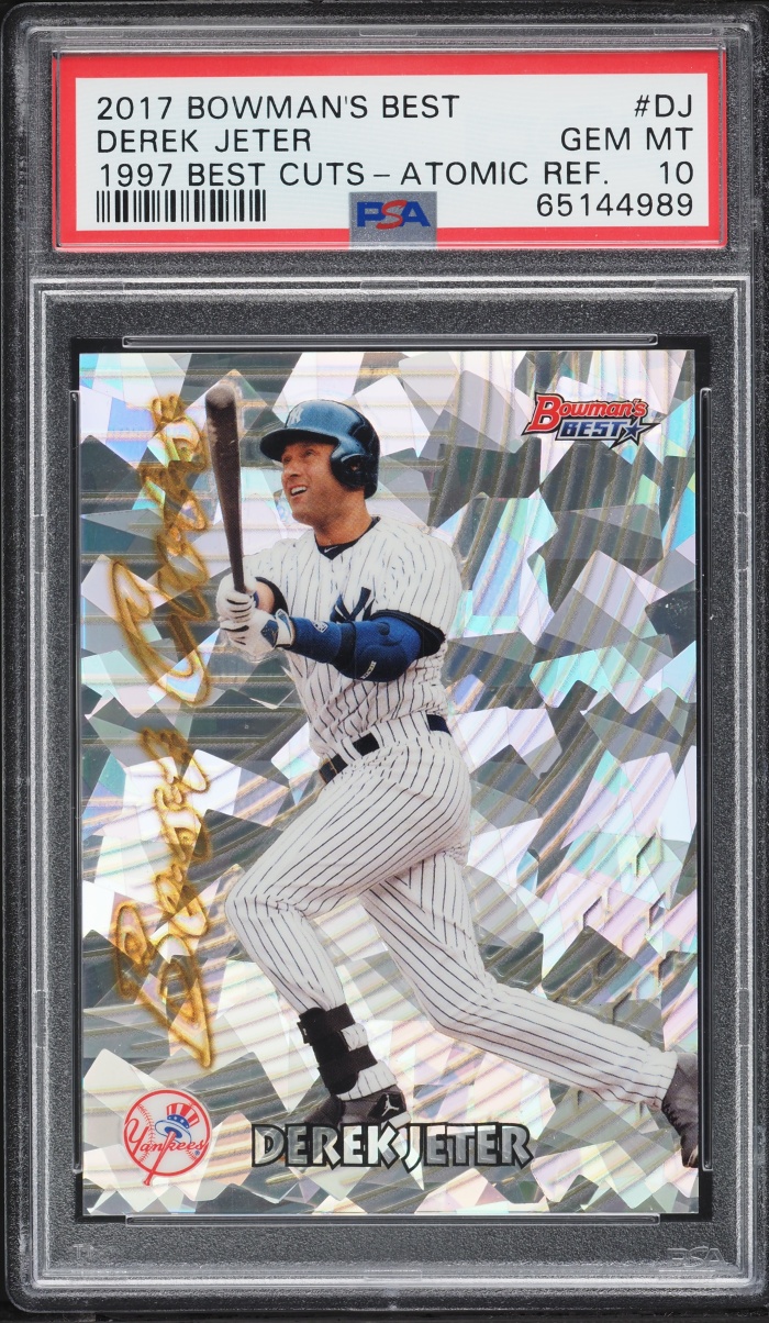2017 Bowman's Best '97 Cuts Atomic Refractor Derek Jeter #DJ PSA 10 GEM MINT