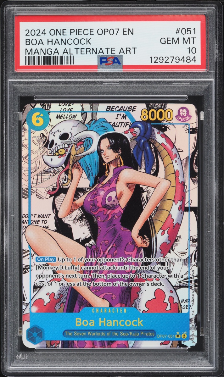 2024 One Piece 500 Years In The Future Manga Art SR Boa Hancock #OP07-051 PSA 10 GEM MINT