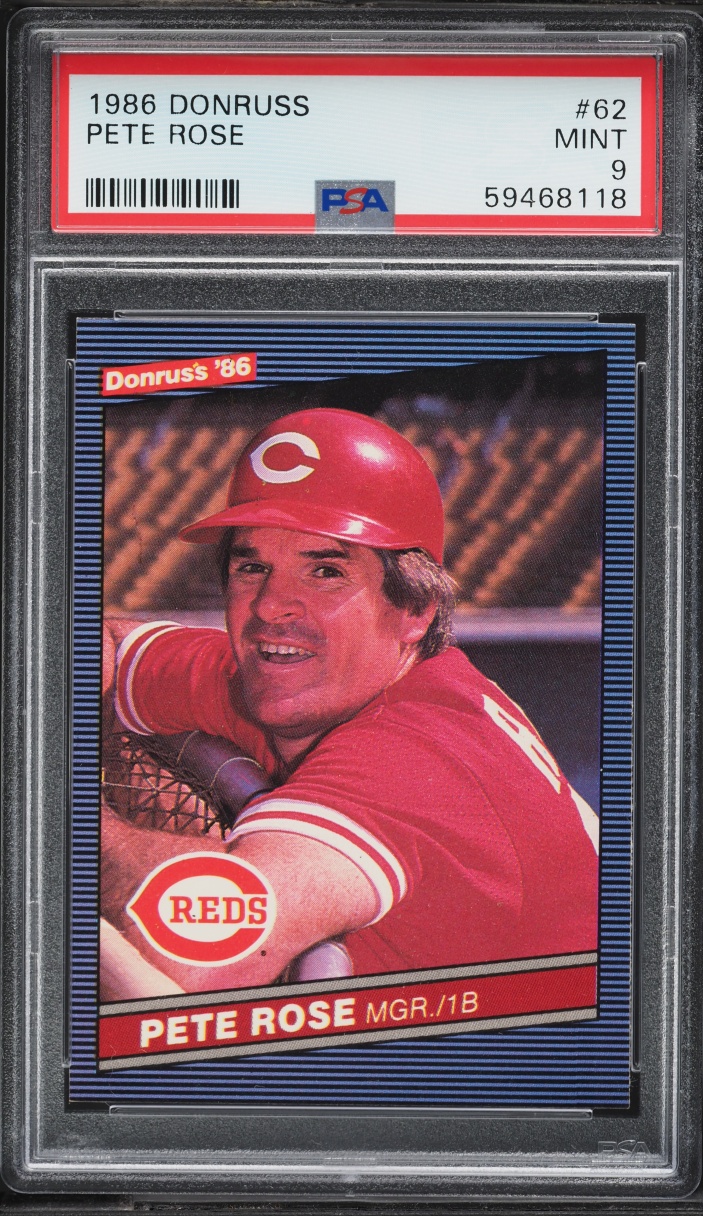 1986 Donruss Pete Rose #62 PSA 9 MINT