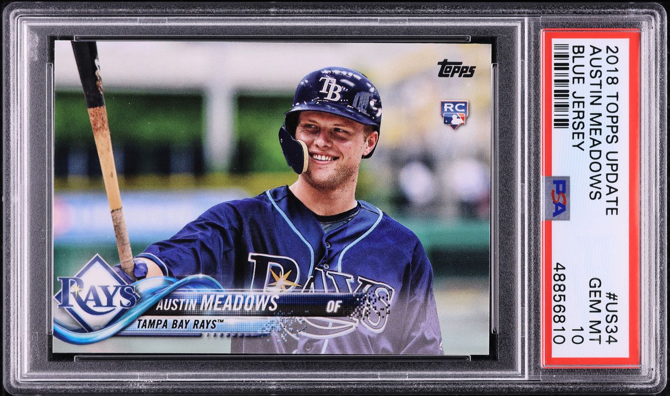 2018 Topps Update Austin Meadows ROOKIE #US34 PSA 10 GEM MINT