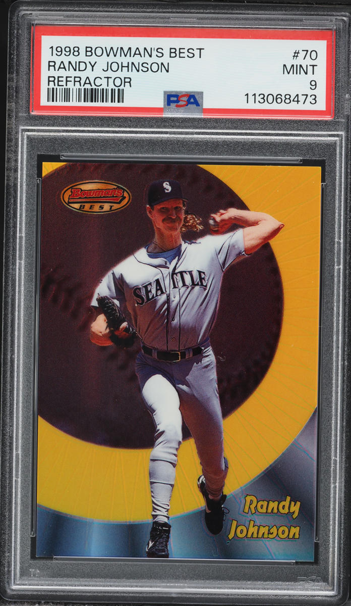 1998 Bowman's Best Refractor Randy Johnson /400 #70 PSA 9 MINT