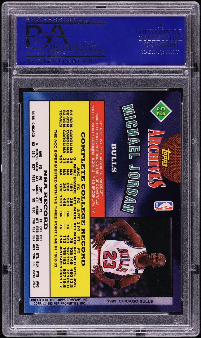 1992 Topps Archives Michael Jordan #52 PSA 9 MINT