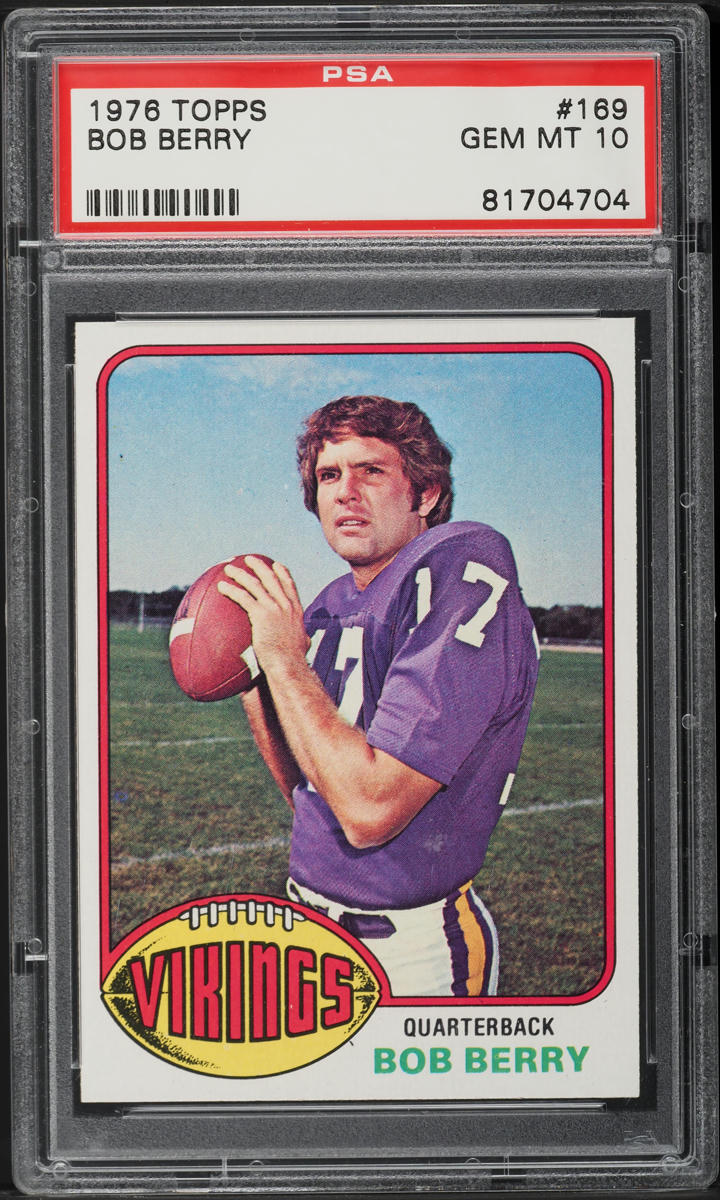 1976 Topps Football Bob Berry #169 PSA 10 GEM MINT