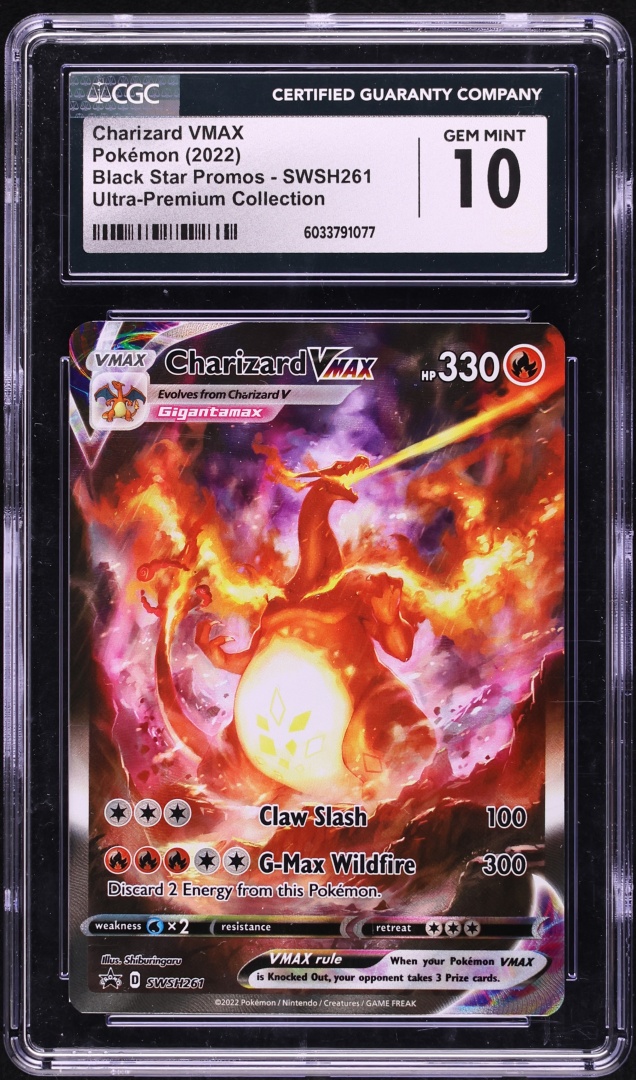 2022 Pokemon Sword & Shield Promo Ultra Premium Charizard VMAX #SWSH261 CGC 10 GEM MINT