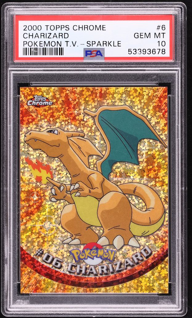 2000 Topps Chrome Pokemon Series 1 Sparkle Charizard #6 PSA 10 GEM MINT