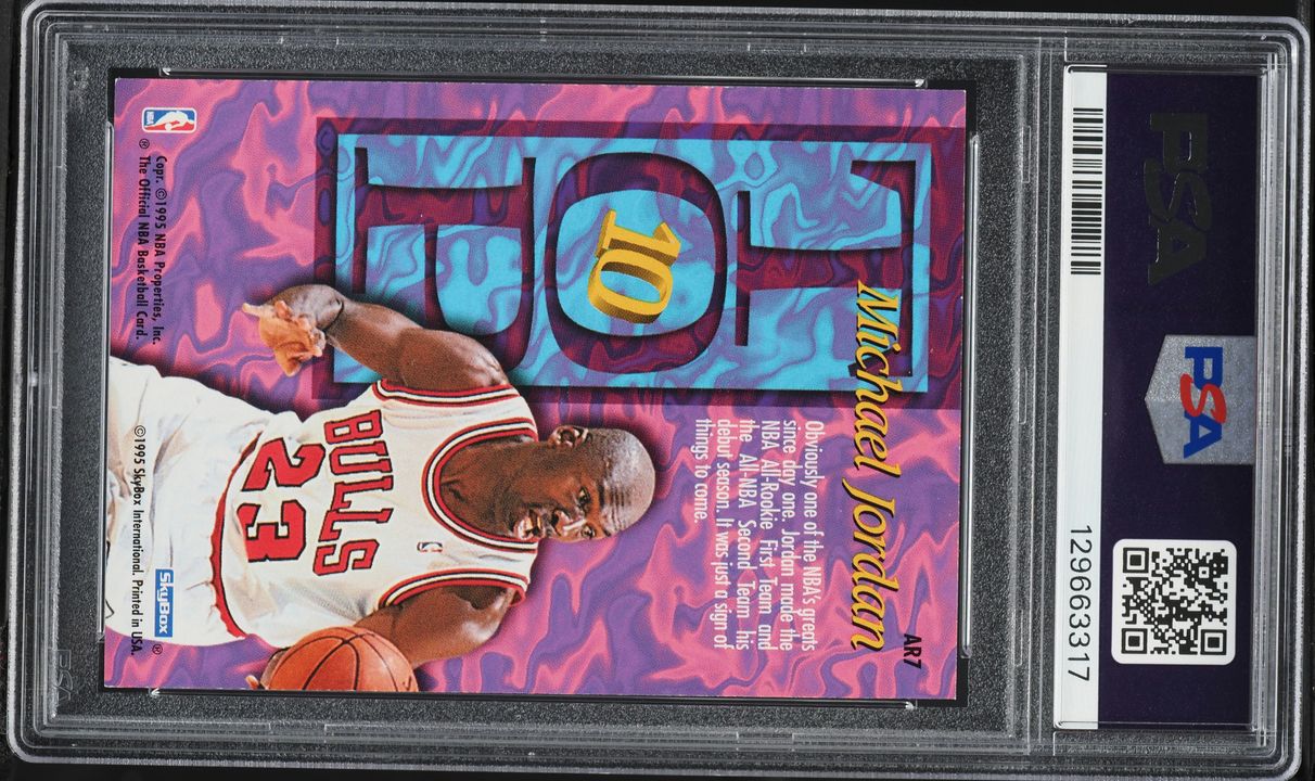1995 Hoops Top Ten Michael Jordan #AR7 PSA 6 EXMT