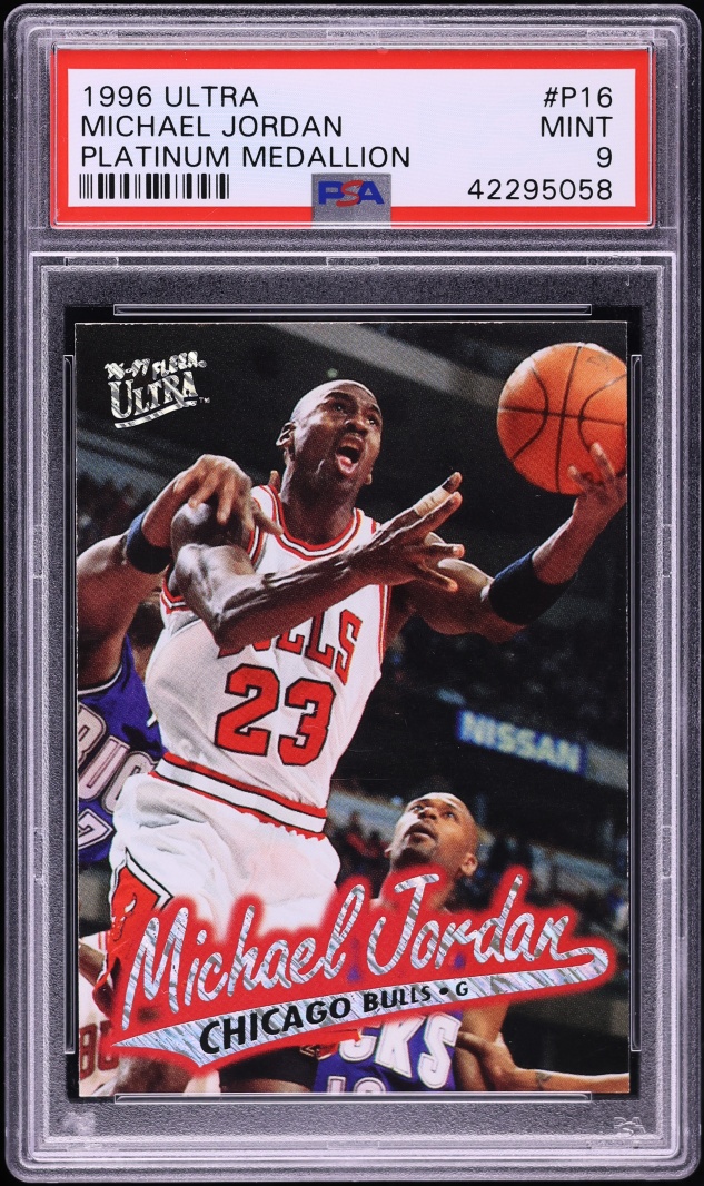 1996 Ultra Platinum Medallion Michael Jordan #P16 PSA 9 MINT