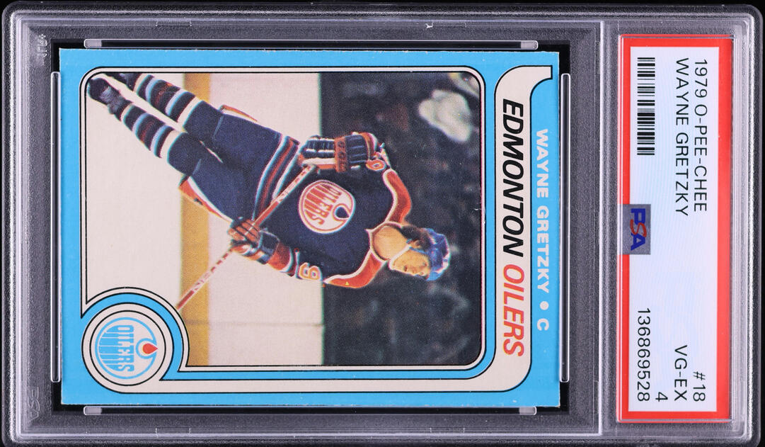 1979 O-Pee-Chee Hockey Wayne Gretzky ROOKIE #18 PSA 4 VGEX