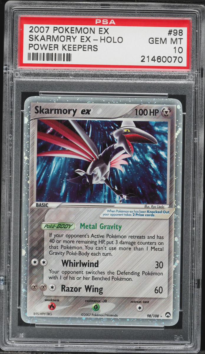 2007 Pokemon EX Power Keepers Holo Skarmory EX #98 PSA 10 GEM MINT