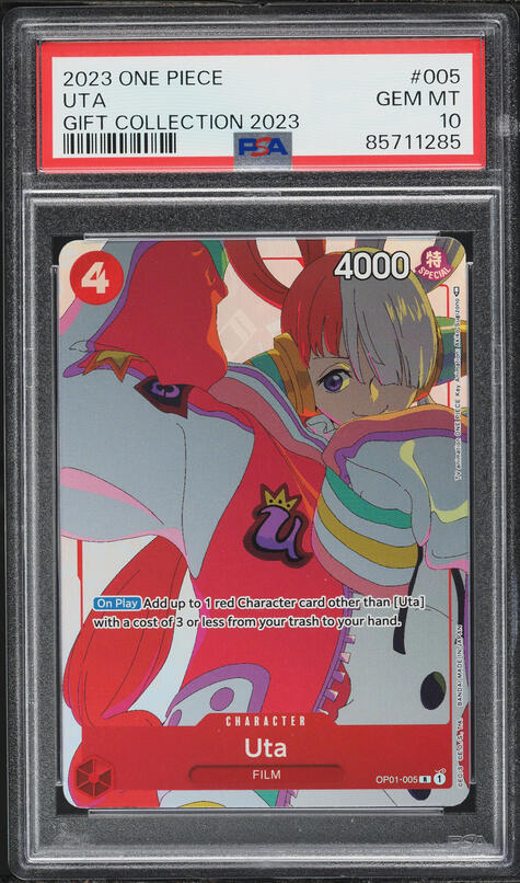 2023 One Piece Paramount War Uta #OP02-120 BGS 10 PRISTINE on