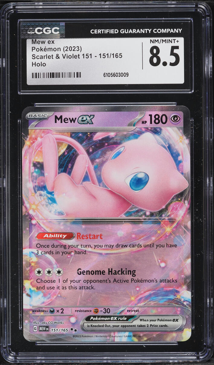 2023 Pokemon Scarlet & Violet 151 Holo Mew ex #151 CGC 8.5 NM-MT+