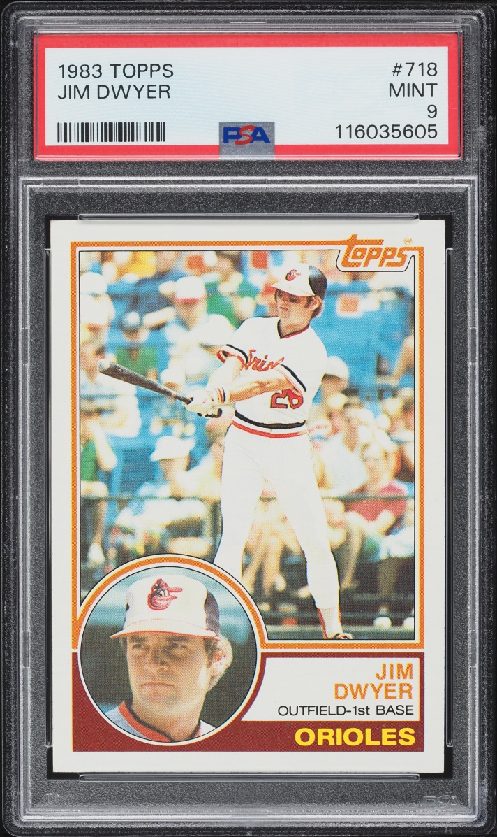 1983 Topps Jim Dwyer #718 PSA 9 MINT