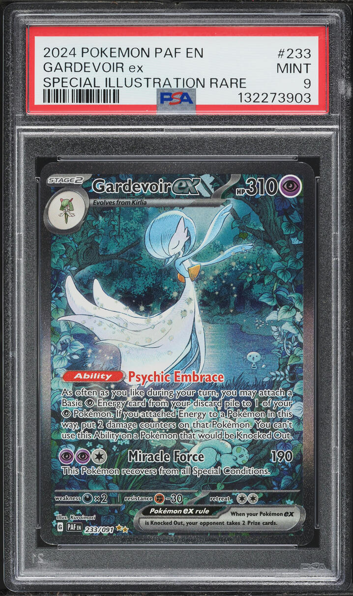 2024 Pokemon Scarlet & Violet Paldean Fates SIR Gardevoir EX #233 PSA 9 MINT