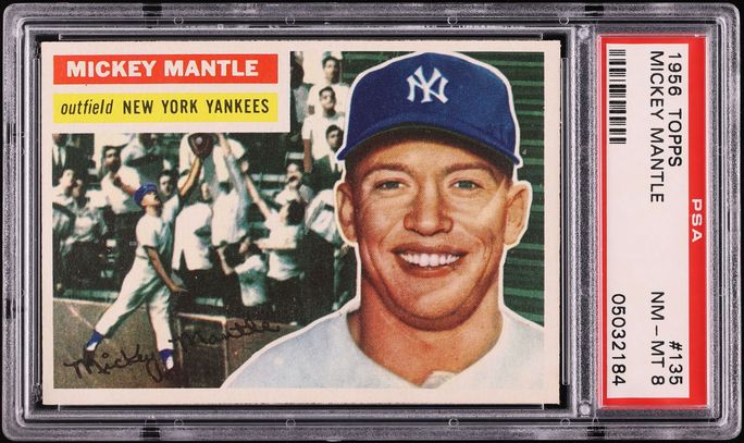 1956 Topps Mickey Mantle #135 PSA 8 NM-MT