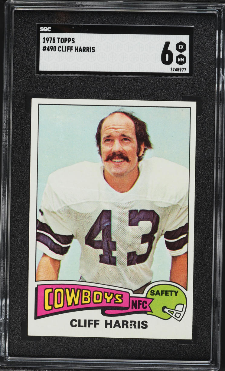 1975 Topps Football Cliff Harris #490 SGC 6 EXMT