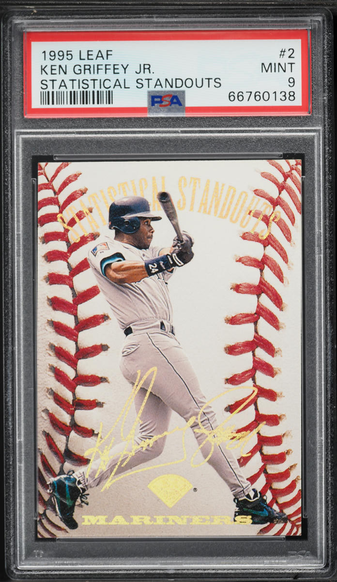 1995 Leaf Statistical Standouts Ken Griffey Jr. /5000 #2 PSA 9 MINT