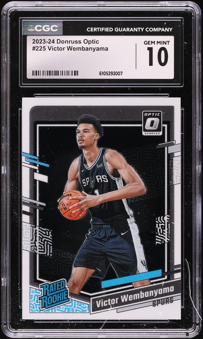 2023 Donruss Optic Victor Wembanyama ROOKIE #225 CGC 10 GEM MINT