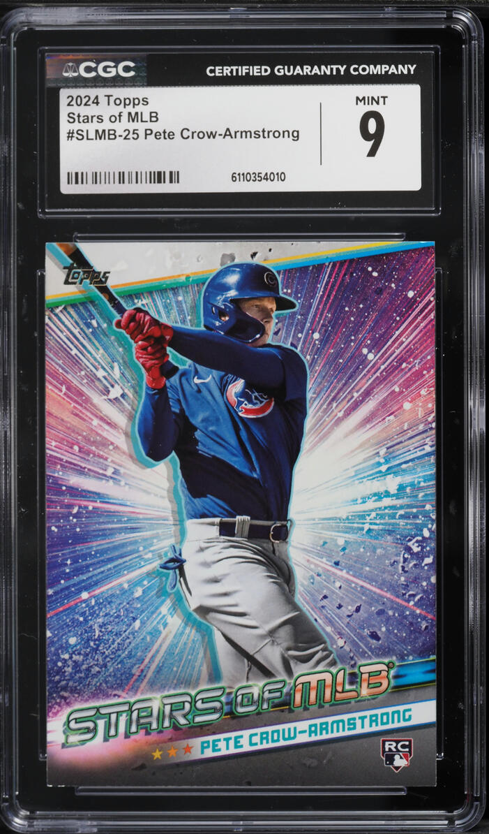 2024 Topps Stars Of MLB Pete Crow-Armstrong ROOKIE #SLMB-25 CGC 9 MINT