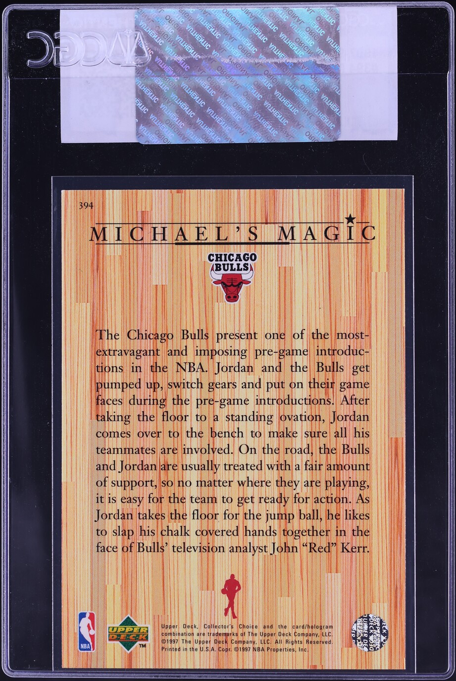 1997 Collector's Choice Michael Jordan #394 CGC AUTH