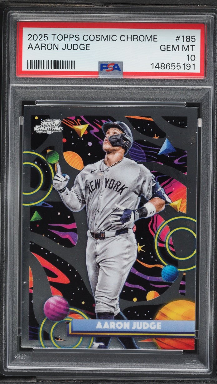 2025 Topps Chrome Cosmic Aaron Judge #185 PSA 10 GEM MINT