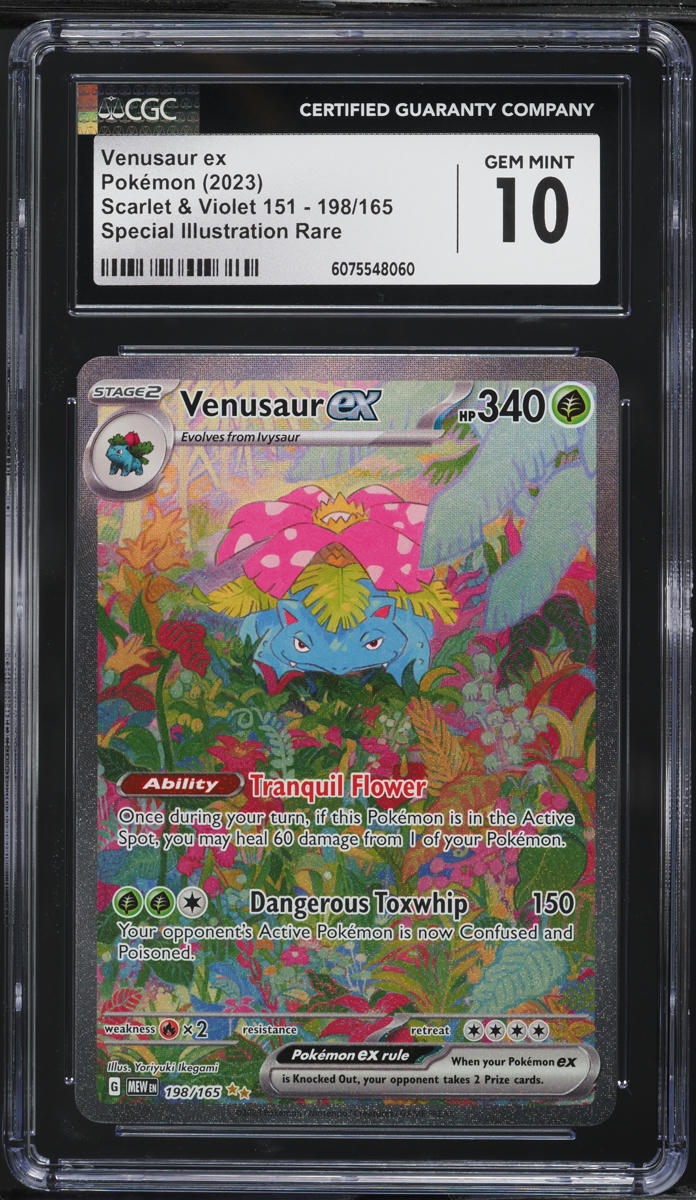 2025 Pokemon Scarlet & Violet 151 SIR Venusaur ex #198 CGC 10 GEM MINT