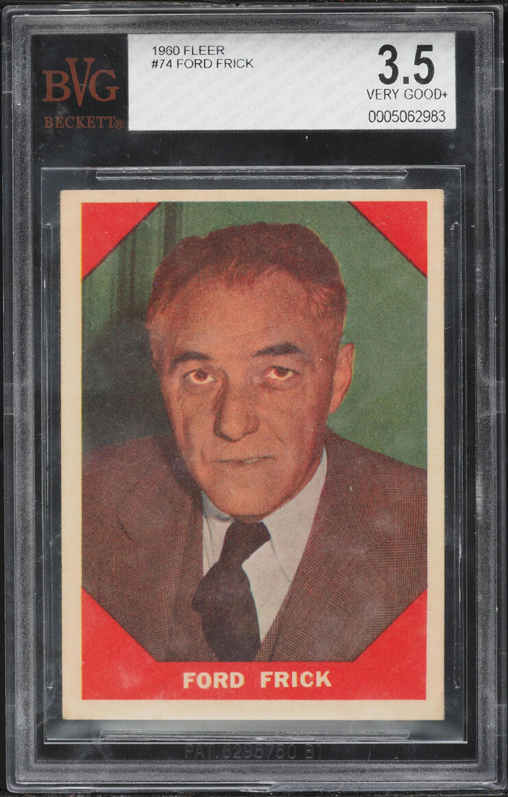 1960 Fleer Ford Frick #74 BVG 3.5 VG+