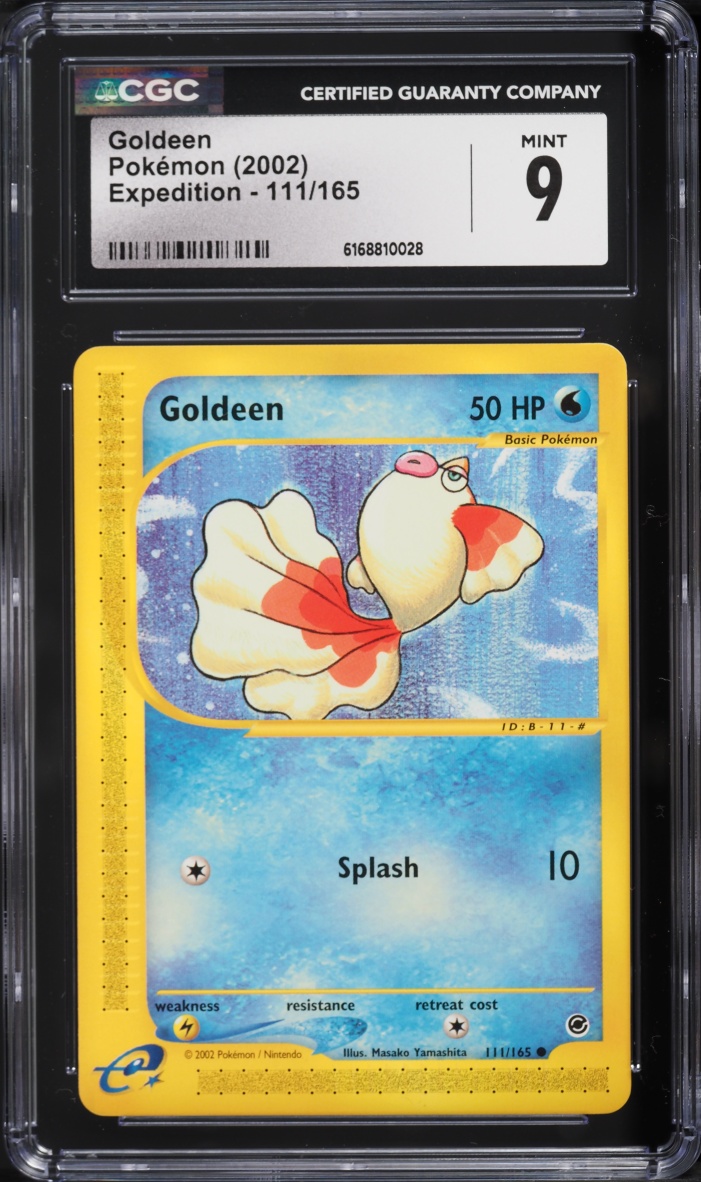 2002 Pokemon E-Card Expedition Base Set Goldeen #111 CGC 9 MINT