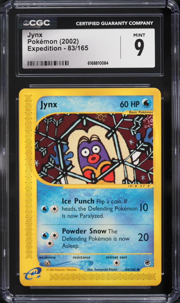 2002 Pokemon E-Card Expedition Base Set Jynx #83 CGC 9 MINT